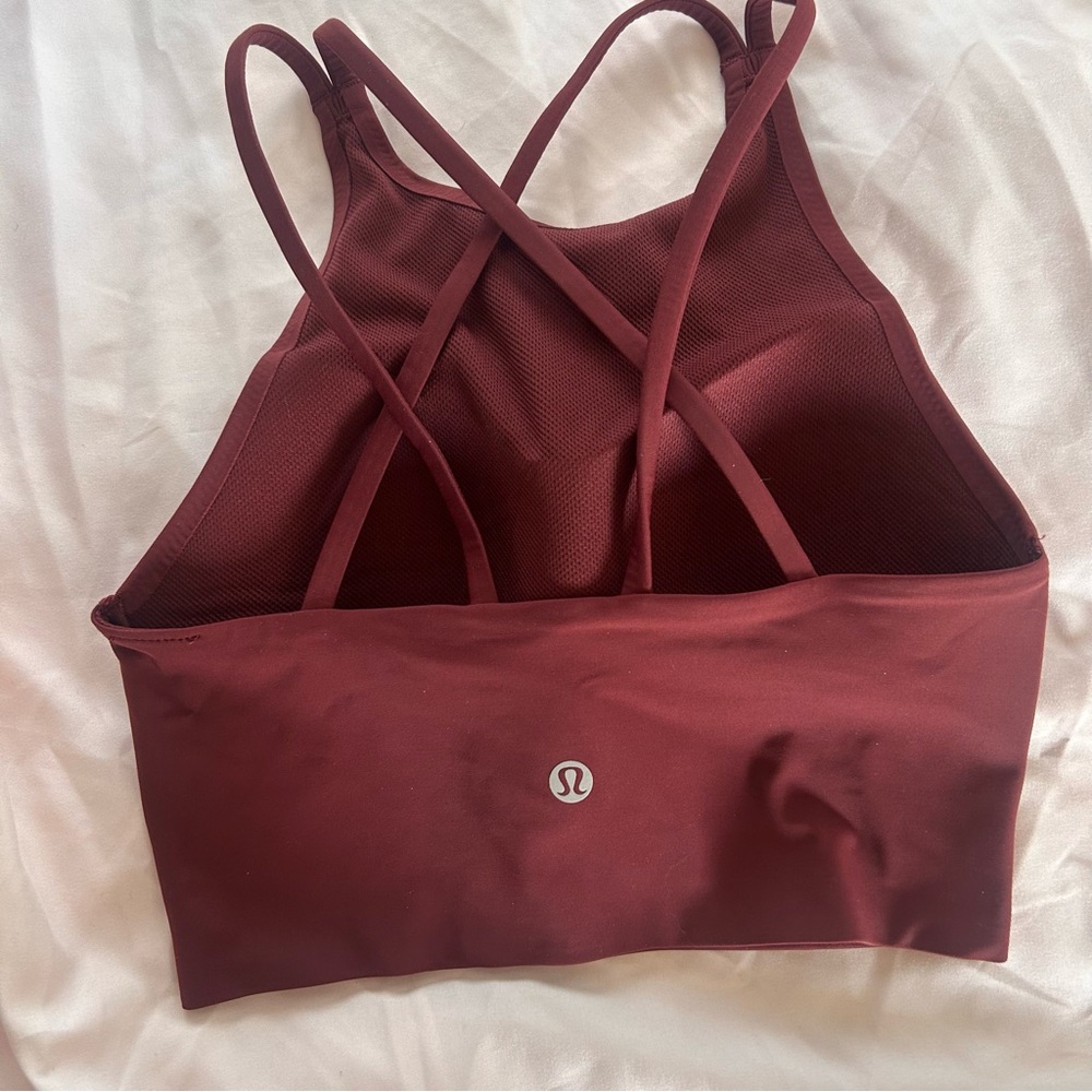lululemon athletica Women's Burgundy Sports Bra